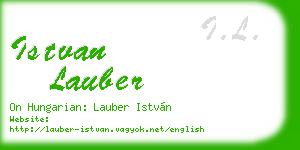 istvan lauber business card